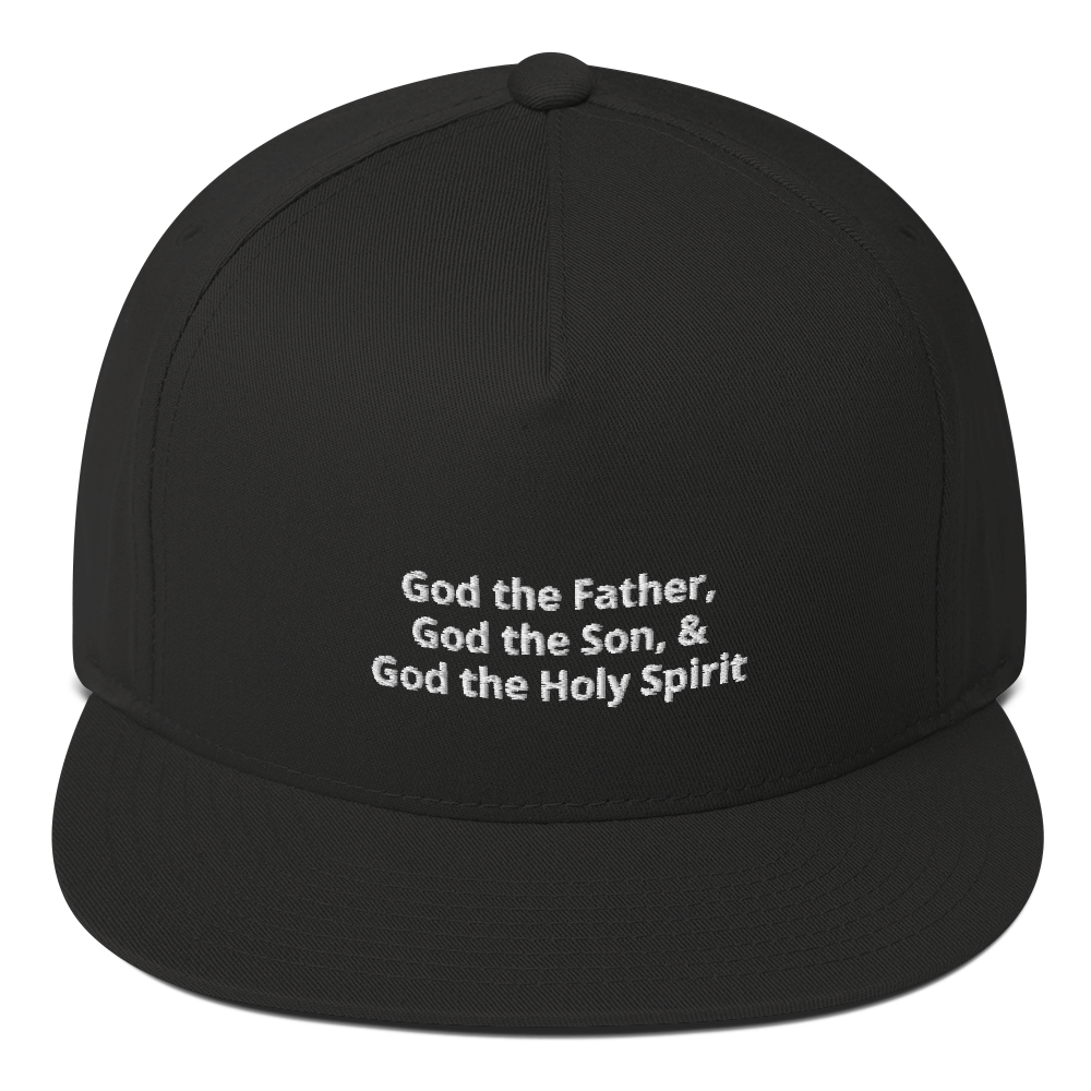 God the Father, God the Son, & God the Holy Spirit Flat Bill Cap