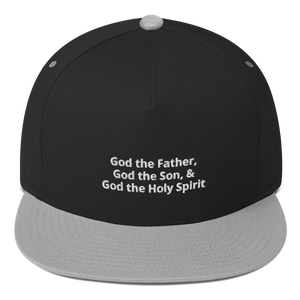 God the Father, God the Son, & God the Holy Spirit Flat Bill Cap