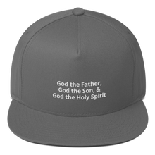 Load image into Gallery viewer, God the Father, God the Son, &amp; God the Holy Spirit Flat Bill Cap