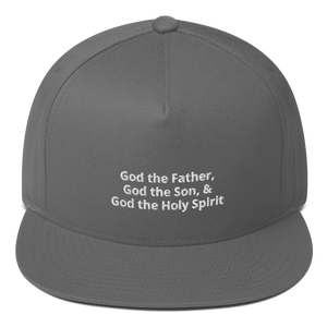 God the Father, God the Son, & God the Holy Spirit Flat Bill Cap