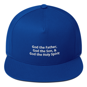 God the Father, God the Son, & God the Holy Spirit Flat Bill Cap