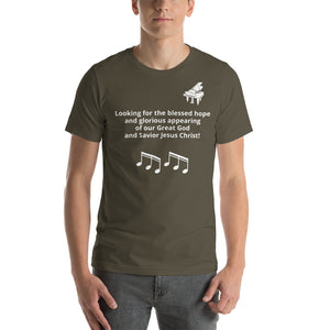 Blessed Hope - Piano Short-Sleeve Unisex T-Shirt