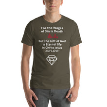 Load image into Gallery viewer, The Wages of Sin Short-Sleeve Unisex T-Shirt