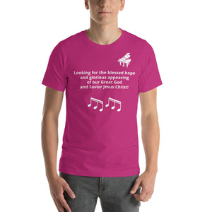 Blessed Hope - Piano Short-Sleeve Unisex T-Shirt