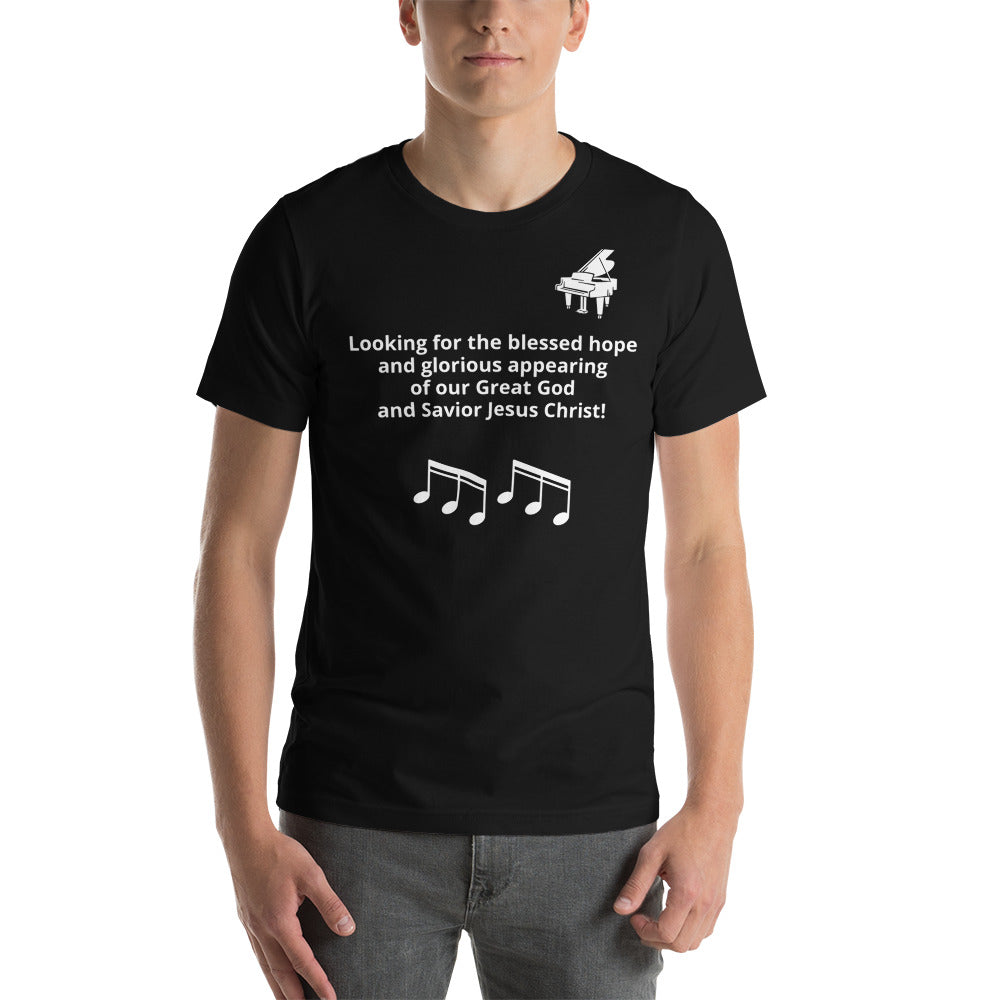 Blessed Hope - Piano Short-Sleeve Unisex T-Shirt