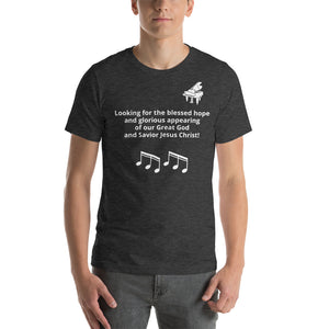 Blessed Hope - Piano Short-Sleeve Unisex T-Shirt