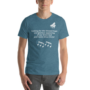 Blessed Hope - Piano Short-Sleeve Unisex T-Shirt