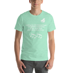 Blessed Hope - Piano Short-Sleeve Unisex T-Shirt