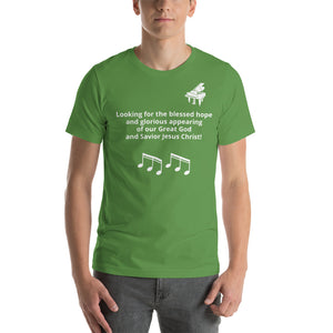 Blessed Hope - Piano Short-Sleeve Unisex T-Shirt