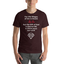 Load image into Gallery viewer, The Wages of Sin Short-Sleeve Unisex T-Shirt