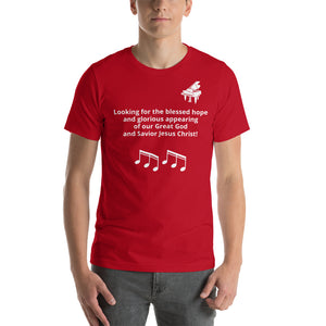 Blessed Hope - Piano Short-Sleeve Unisex T-Shirt